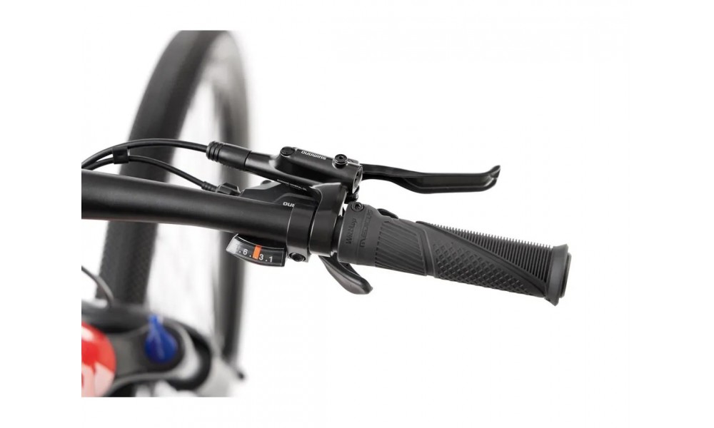 Rower crossowy elektryczny Romet e-Orkan D1.0 2024 - czerwony