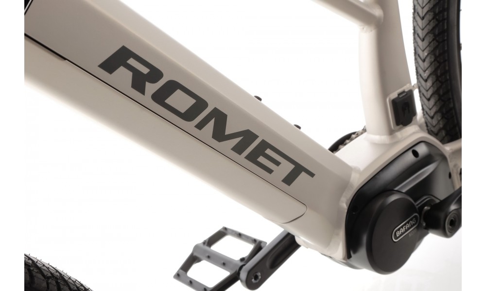 Rower crossowy elektryczny Romet e-Orkan D2.0 2024 - srebrny