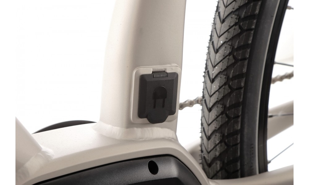 Rower crossowy elektryczny Romet e-Orkan D2.0 2024 - srebrny