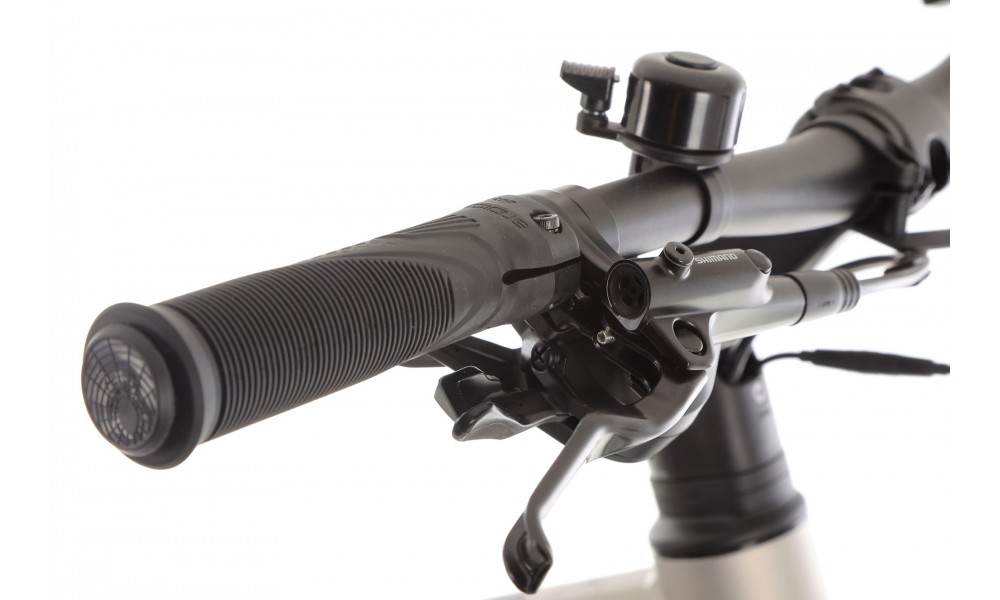 Rower crossowy elektryczny Romet e-Orkan D2.0 2024 - srebrny