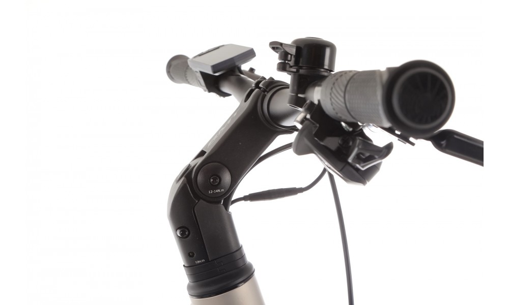 Rower crossowy elektryczny Romet e-Orkan D2.0 2024 - srebrny