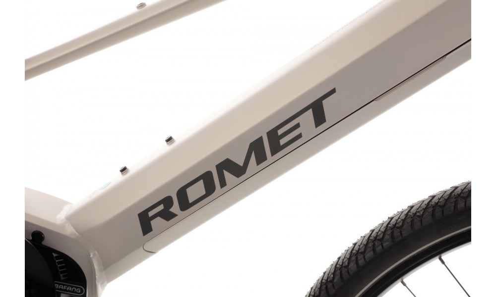 Rower crossowy elektryczny Romet e-Orkan D2.0 2024 - srebrny