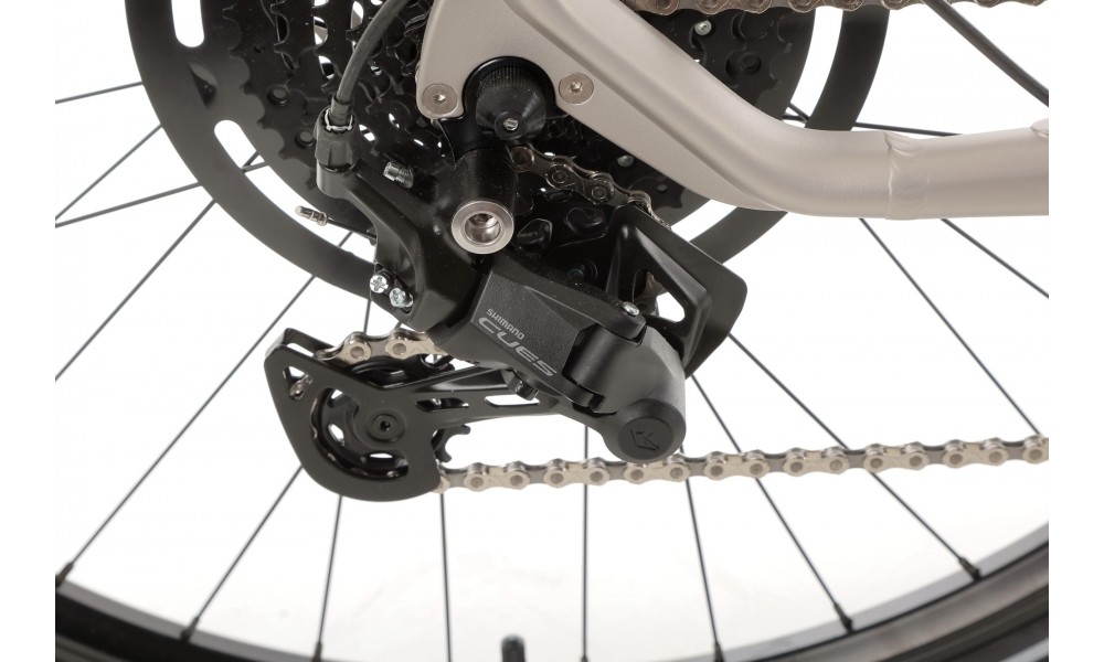 Rower crossowy elektryczny Romet e-Orkan D2.0 2024 - srebrny