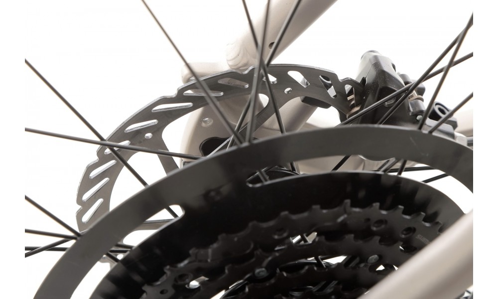 Rower crossowy elektryczny Romet e-Orkan D2.0 2024 - srebrny