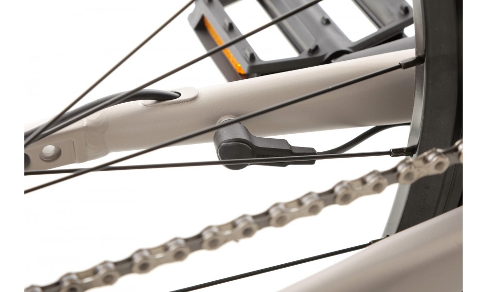 Rower crossowy elektryczny Romet e-Orkan D2.0 2024 - srebrny