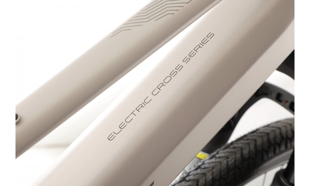 Rower crossowy elektryczny Romet e-Orkan D2.0 2024 - srebrny