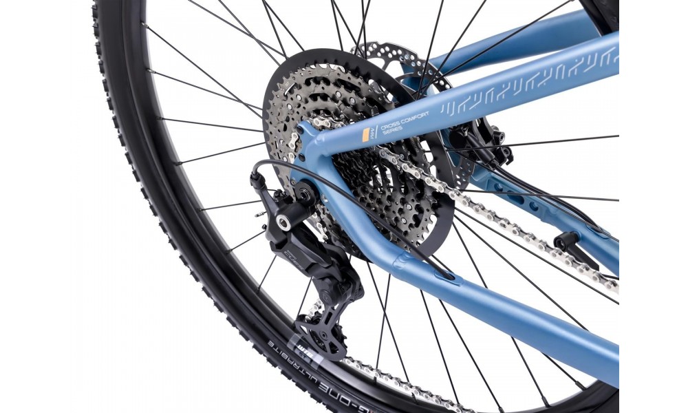 Rower crossowy elektryczny Romet e-Orkan D3.0 2024 - niebieski