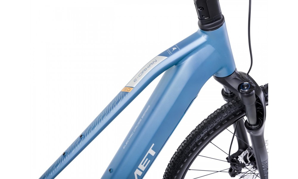 Rower crossowy elektryczny Romet e-Orkan D3.0 2024 - niebieski