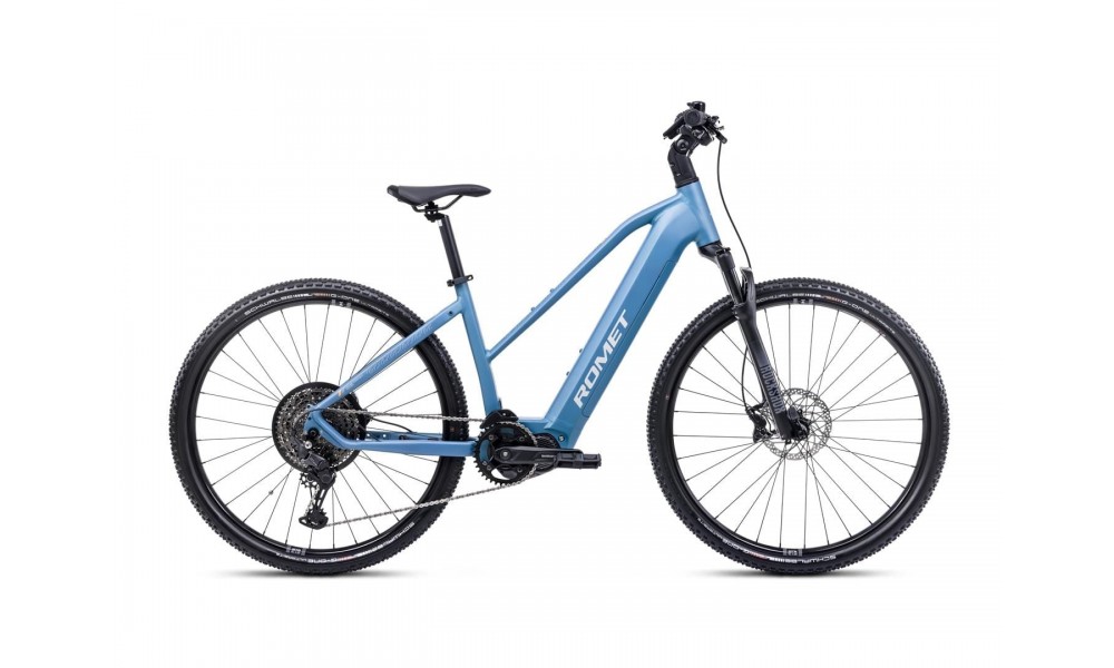 Rower crossowy elektryczny Romet e-Orkan D3.0 2024 - niebieski