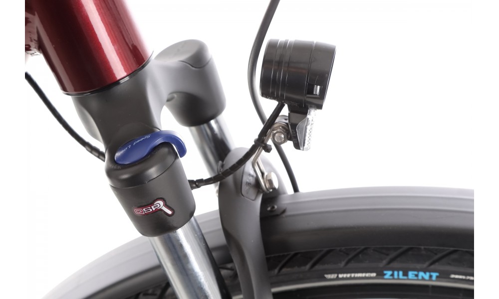 Rower trekkingowy elektryczny Romet Gazela 1.0 2024 - bordowy