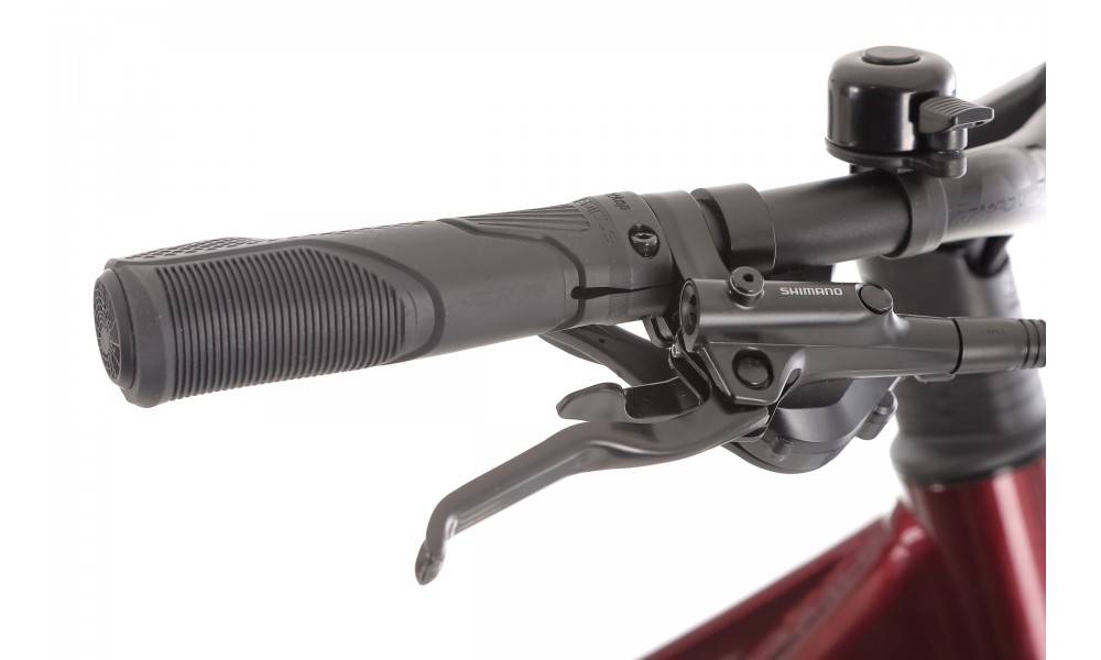 Rower trekkingowy elektryczny Romet Gazela 1.0 2024 - bordowy