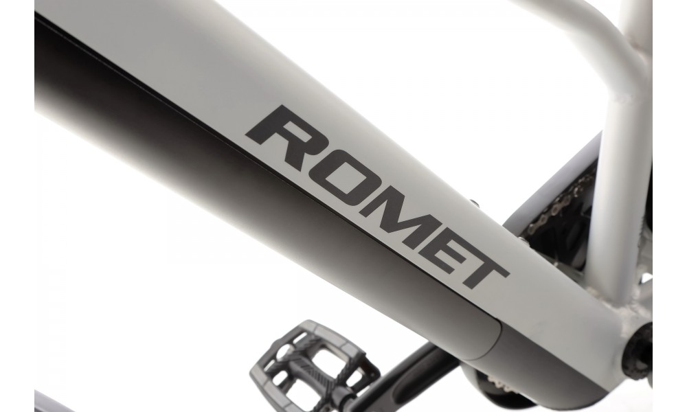 Rower trekkingowy elektryczny Romet Gazela 2.0 2024 - srebrny