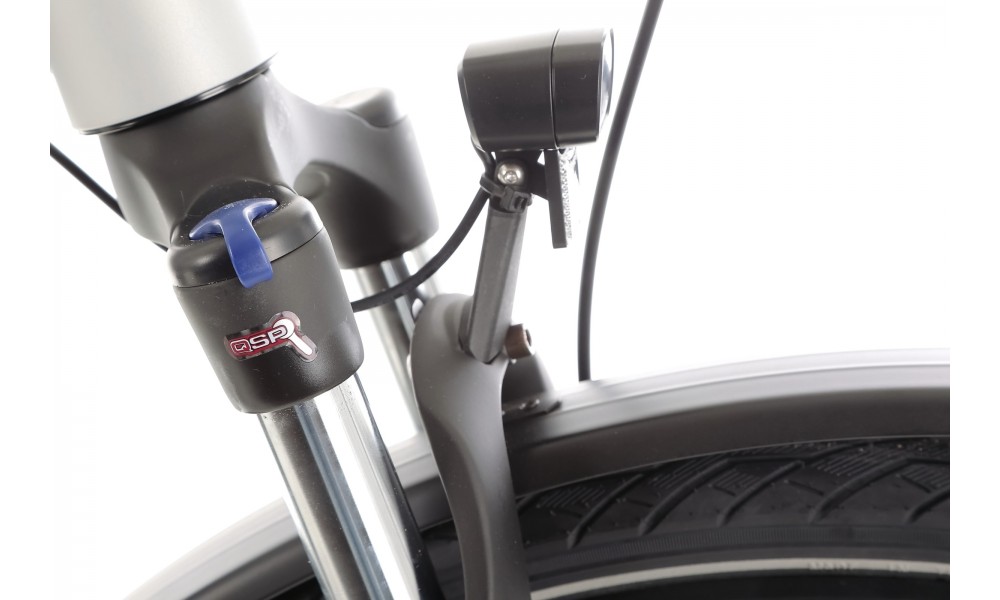 Rower trekkingowy elektryczny Romet Gazela 2.0 2024 - srebrny