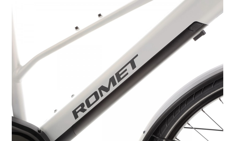 Rower trekkingowy elektryczny Romet Gazela 2.0 2024 - srebrny