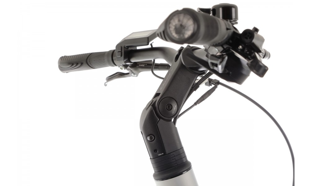 Rower trekkingowy elektryczny Romet Gazela 2.0 2024 - srebrny