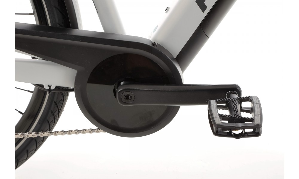 Rower trekkingowy elektryczny Romet Gazela 2.0 2024 - srebrny