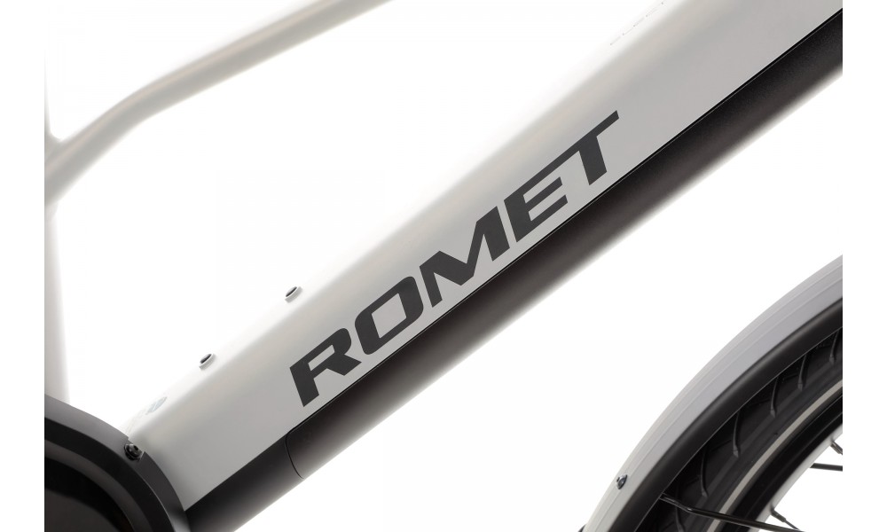 Rower trekkingowy elektryczny Romet Gazela 2.0 2024 - srebrny