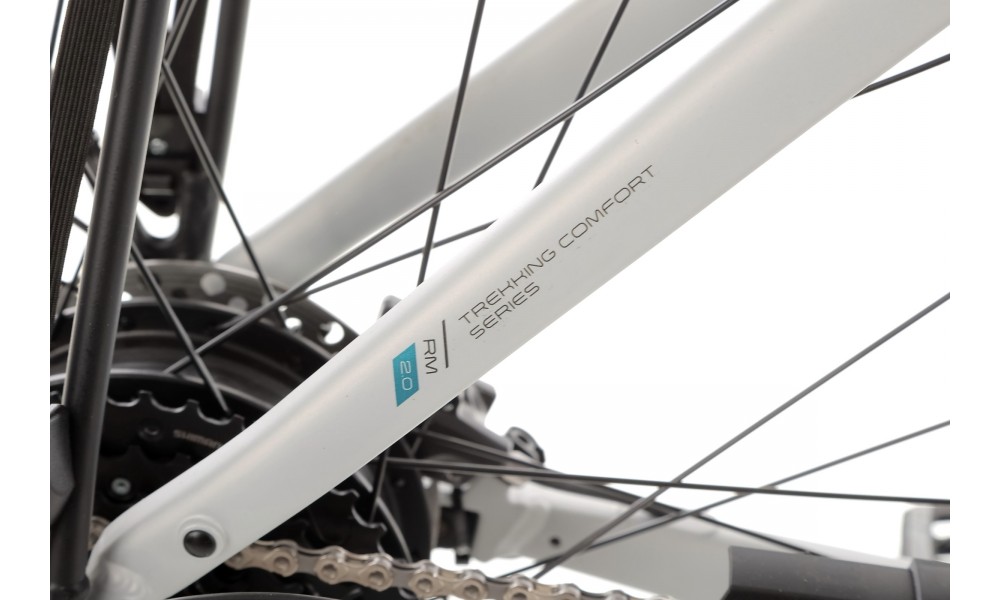 Rower trekkingowy elektryczny Romet Gazela 2.0 2024 - srebrny