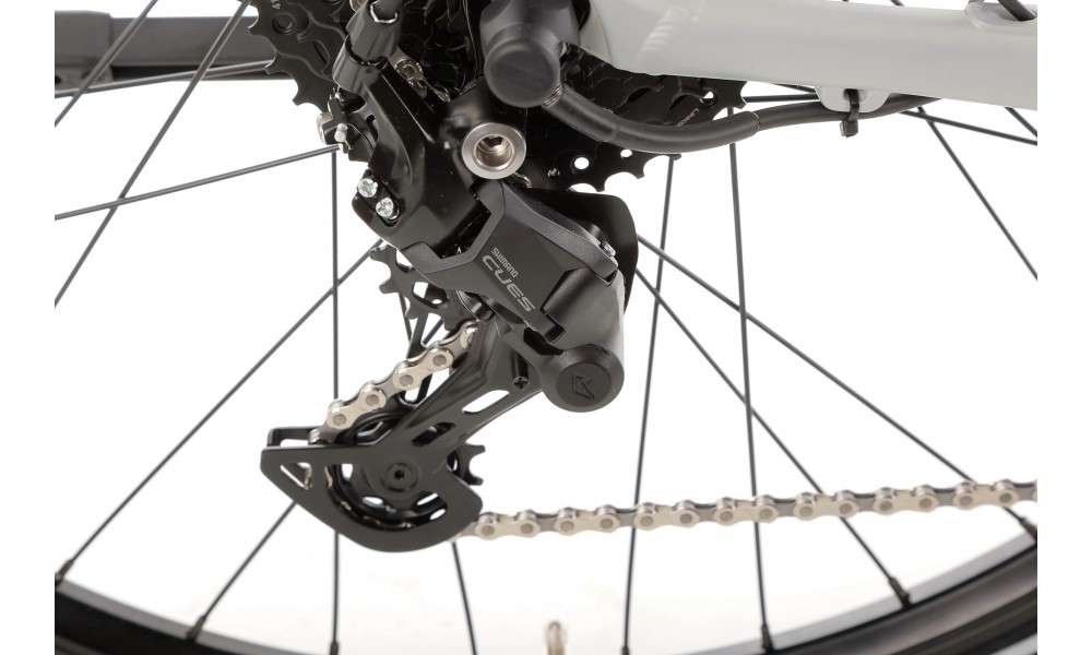 Rower trekkingowy elektryczny Romet Gazela 2.0 2024 - srebrny