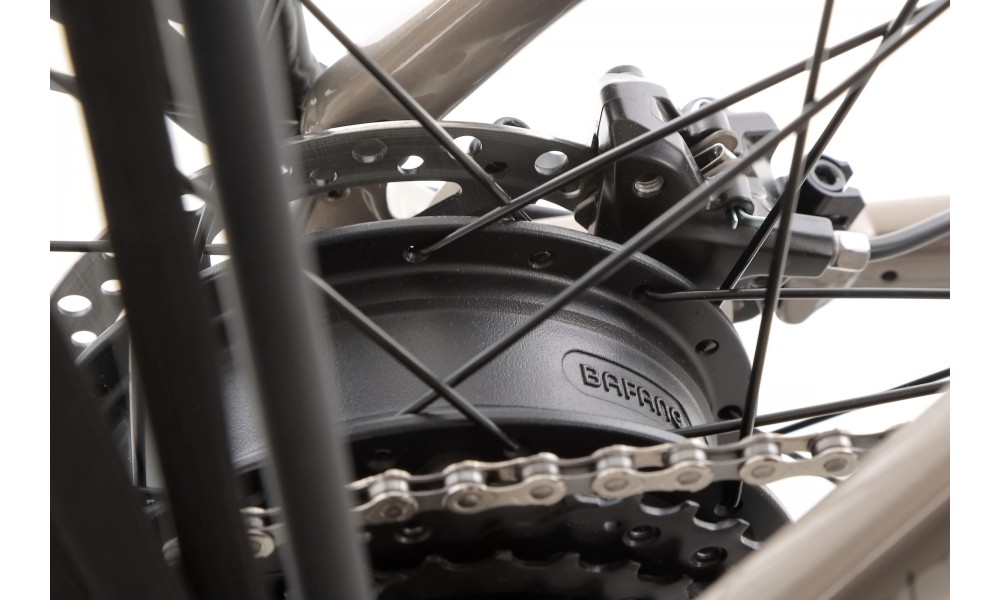 Rower trekkingowy elektryczny Romet Gazela 2.0 2024 - beżowo-szary