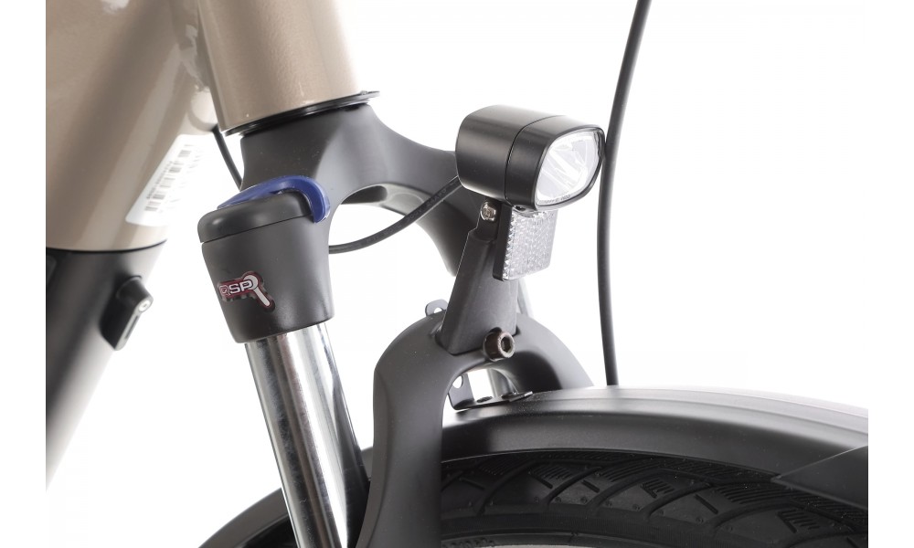 Rower trekkingowy elektryczny Romet Gazela 2.0 2024 - beżowo-szary