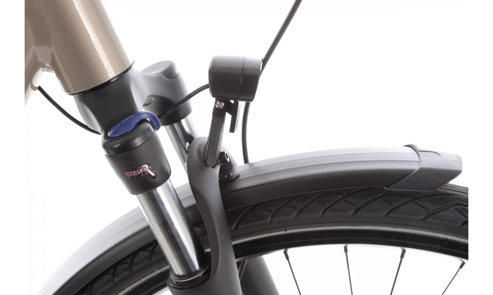 Rower trekkingowy elektryczny Romet Gazela 2.0 2024 - beżowo-szary