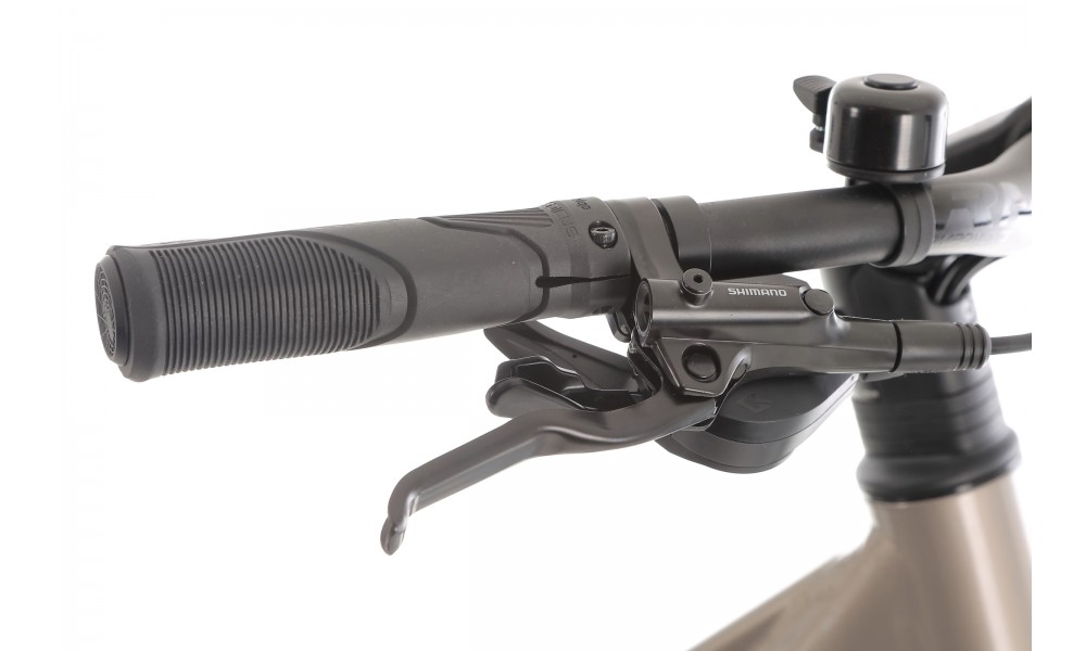 Rower trekkingowy elektryczny Romet Gazela 2.0 2024 - beżowo-szary