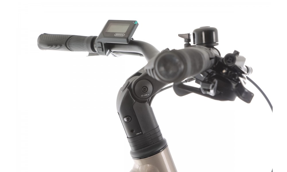 Rower trekkingowy elektryczny Romet Gazela 2.0 2024 - beżowo-szary