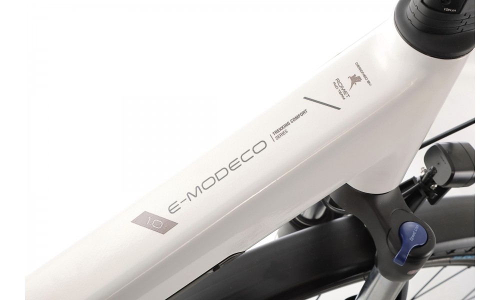 Rower trekkingowy elektryczny ROMET e-Modeco TRK 1.0 2024 - biały