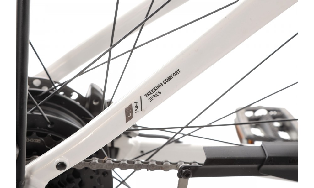 Rower trekkingowy elektryczny ROMET e-Modeco TRK 1.0 2024 - biały