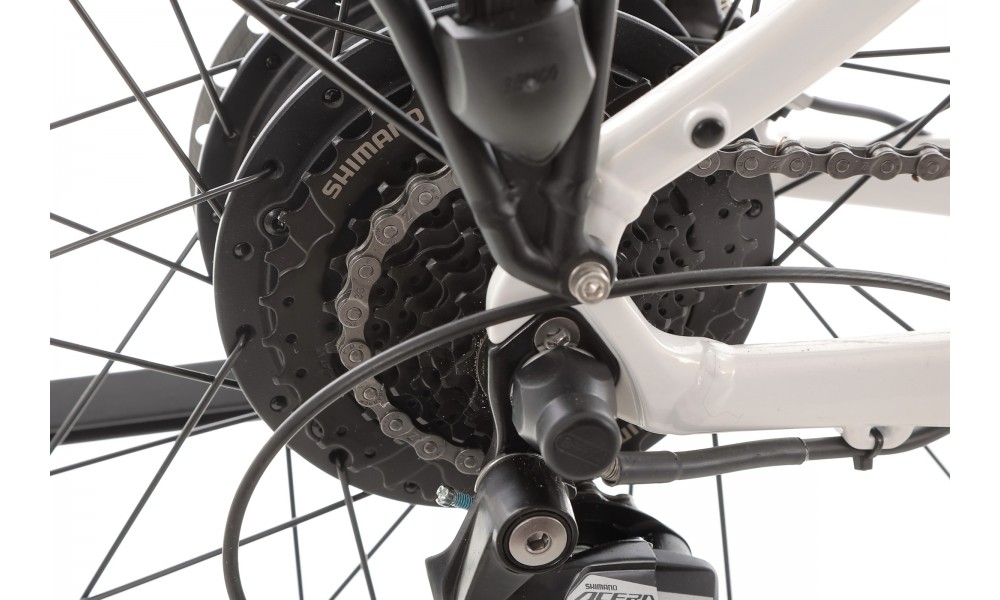 Rower trekkingowy elektryczny ROMET e-Modeco TRK 1.0 2024 - biały