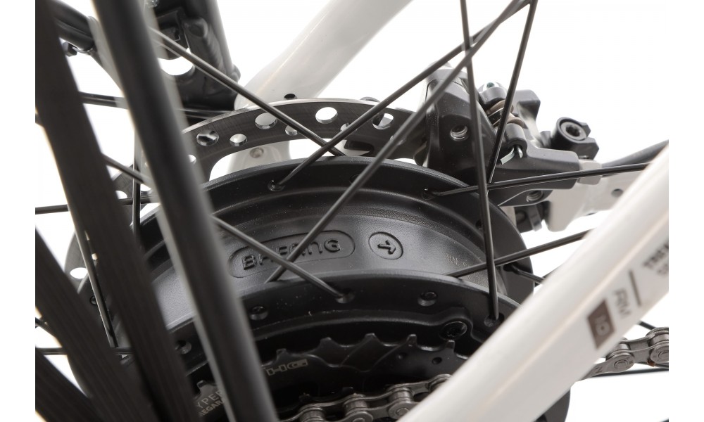 Rower trekkingowy elektryczny ROMET e-Modeco TRK 1.0 2024 - biały