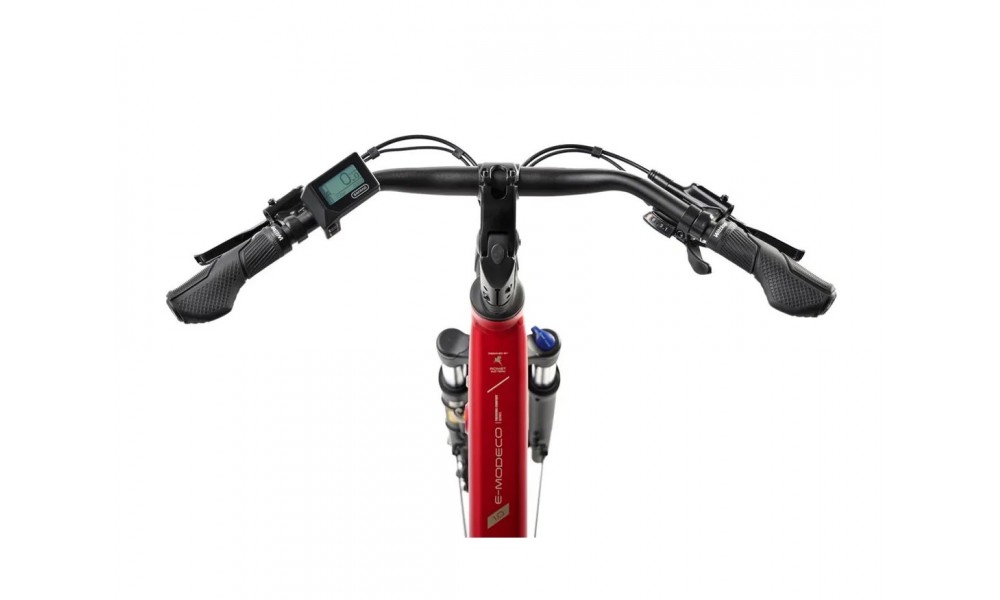 Rower trekkingowy elektryczny ROMET e-Modeco TRK 1.0 2024 - czerwony
