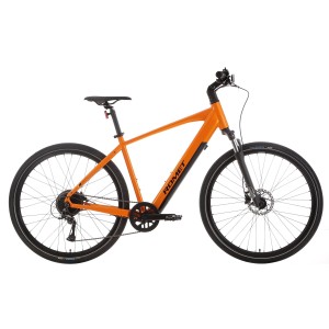 Rower crossowy elektryczny Romet e-Orkan M1.0 2024 - pomarańczowy 1