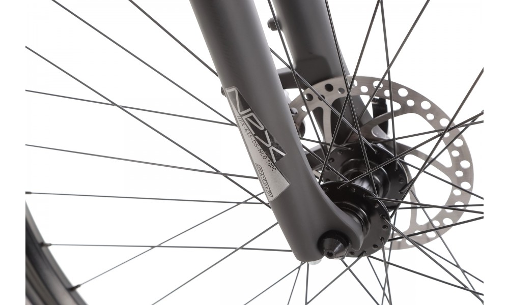 Rower crossowy elektryczny Romet e-Orkan M1.0 2024 - pomarańczowy