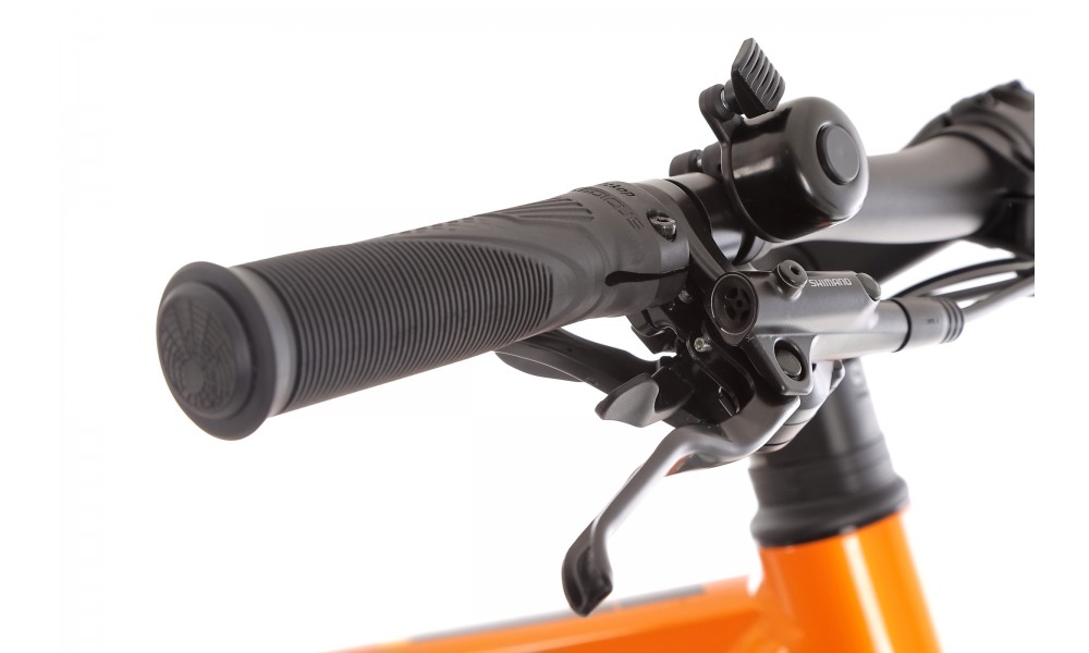 Rower crossowy elektryczny Romet e-Orkan M1.0 2024 - pomarańczowy