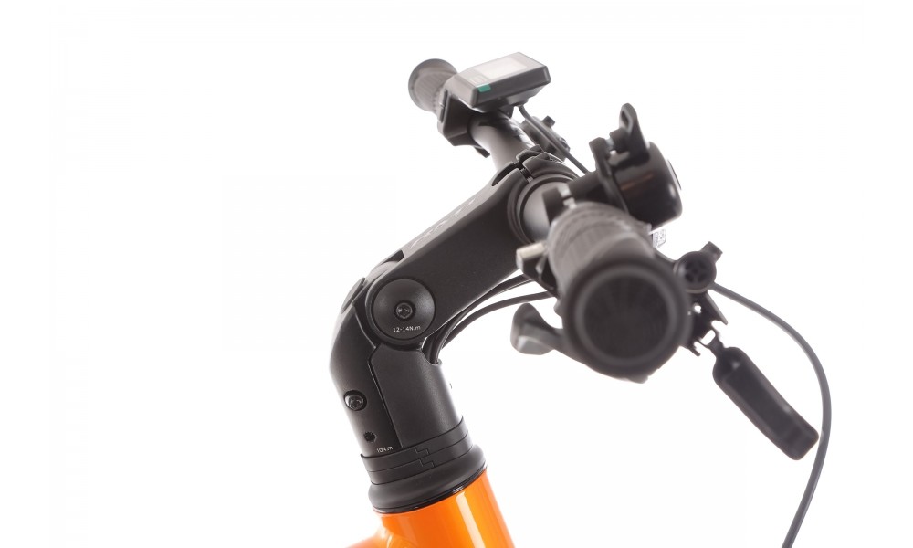 Rower crossowy elektryczny Romet e-Orkan M1.0 2024 - pomarańczowy