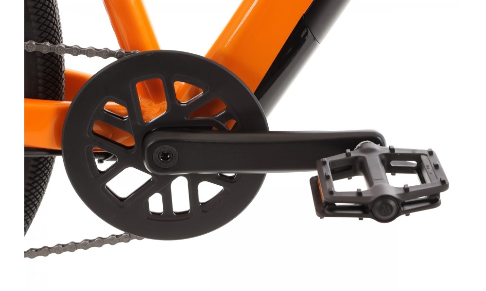 Rower crossowy elektryczny Romet e-Orkan M1.0 2024 - pomarańczowy