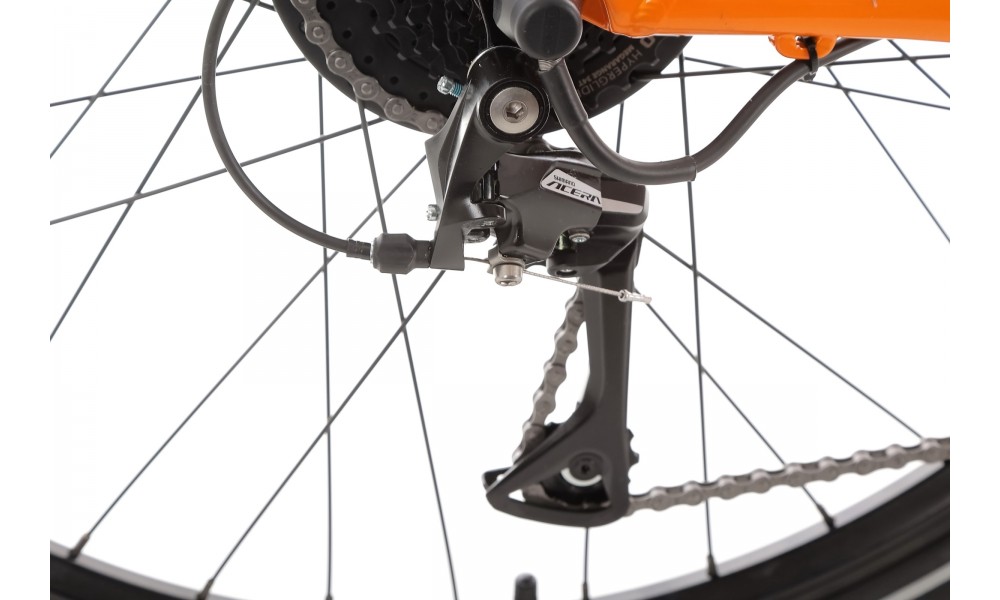 Rower crossowy elektryczny Romet e-Orkan M1.0 2024 - pomarańczowy