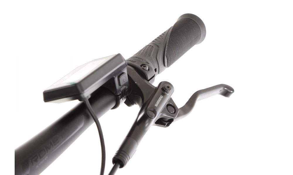 Rower crossowy elektryczny Romet e-Orkan M1.0 2024 - ciemnozielony