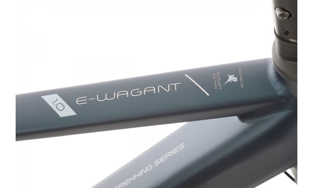 Rower trekkingowy elektryczny Romet Wagant 1.0 2024 - granatowy