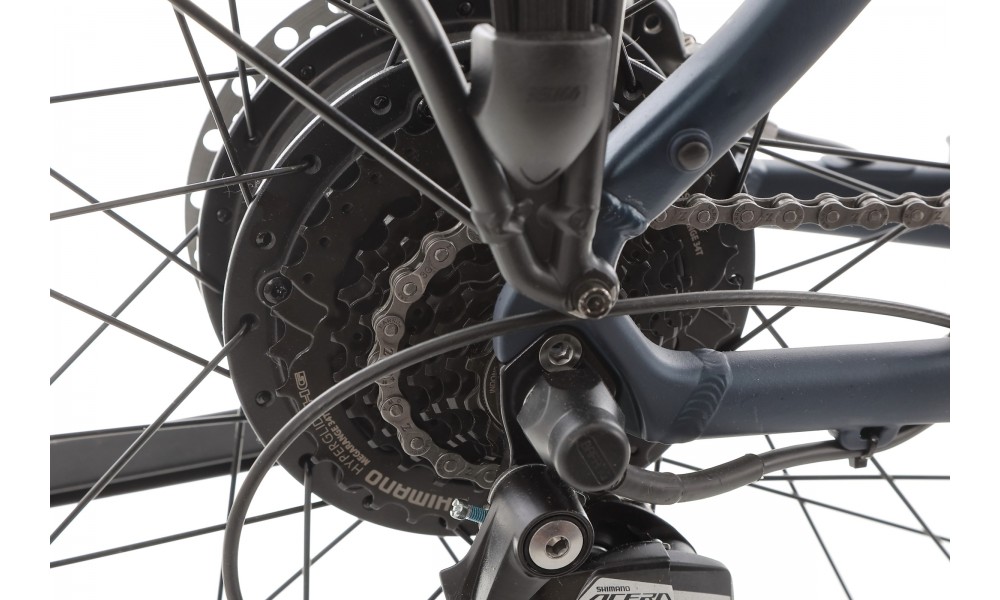 Rower trekkingowy elektryczny Romet Wagant 1.0 2024 - granatowy