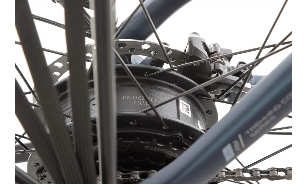 Rower trekkingowy elektryczny Romet Wagant 1.0 2024 - granatowy