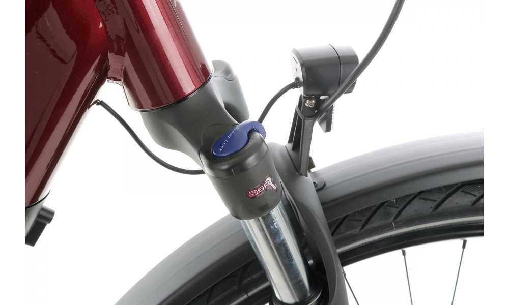 Rower trekkingowy elektryczny Romet Wagant 1.0 2024 - bordowy