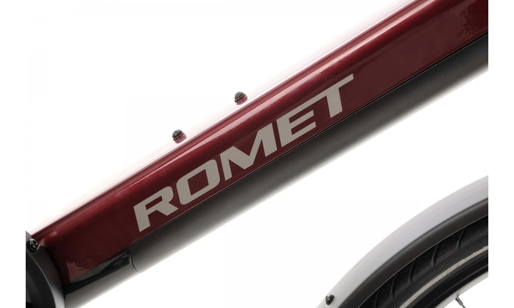 Rower trekkingowy elektryczny Romet Wagant 1.0 2024 - bordowy