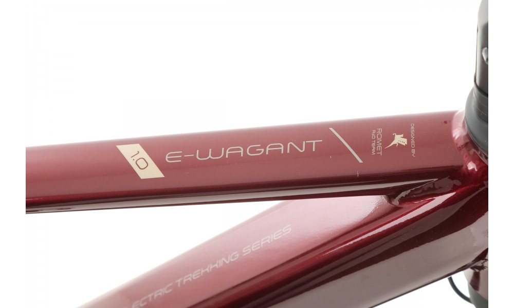 Rower trekkingowy elektryczny Romet Wagant 1.0 2024 - bordowy