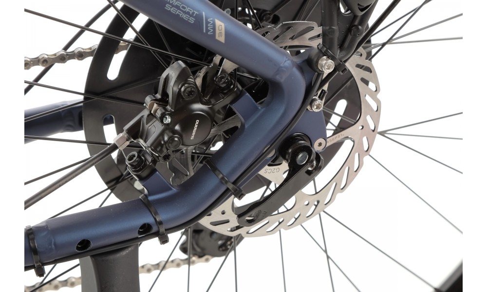 Rower trekkingowy elektryczny Romet Gazela 3.0 2024 - granatowy