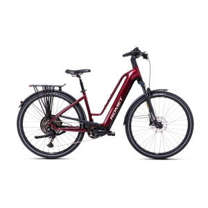 Rower trekkingowy elektryczny Romet Gazela 4.0 2024 - śliwkowy 1