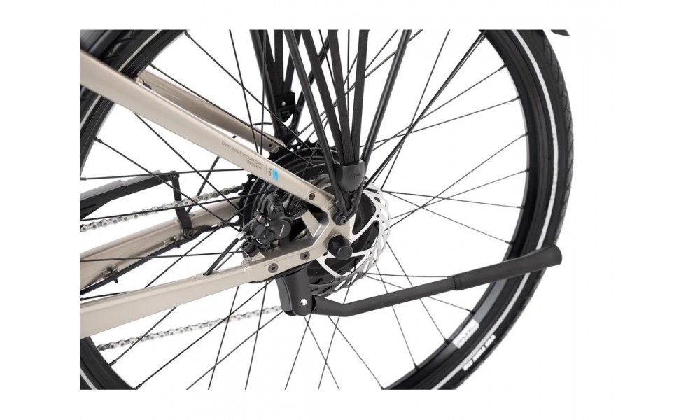 Rower trekkingowy elektryczny Romet Wagant 2.0 2024 - beżowo-szary