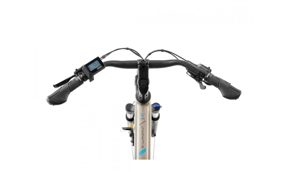 Rower trekkingowy elektryczny Romet Wagant 2.0 2024 - beżowo-szary